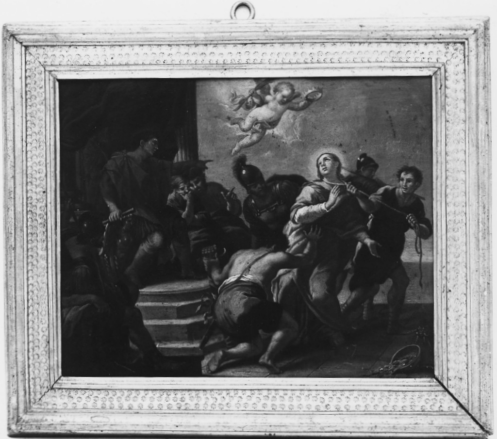 Santa Martire condotta al martirio (dipinto) di Lauri Filippo (attribuito) (metà sec. XVIII)