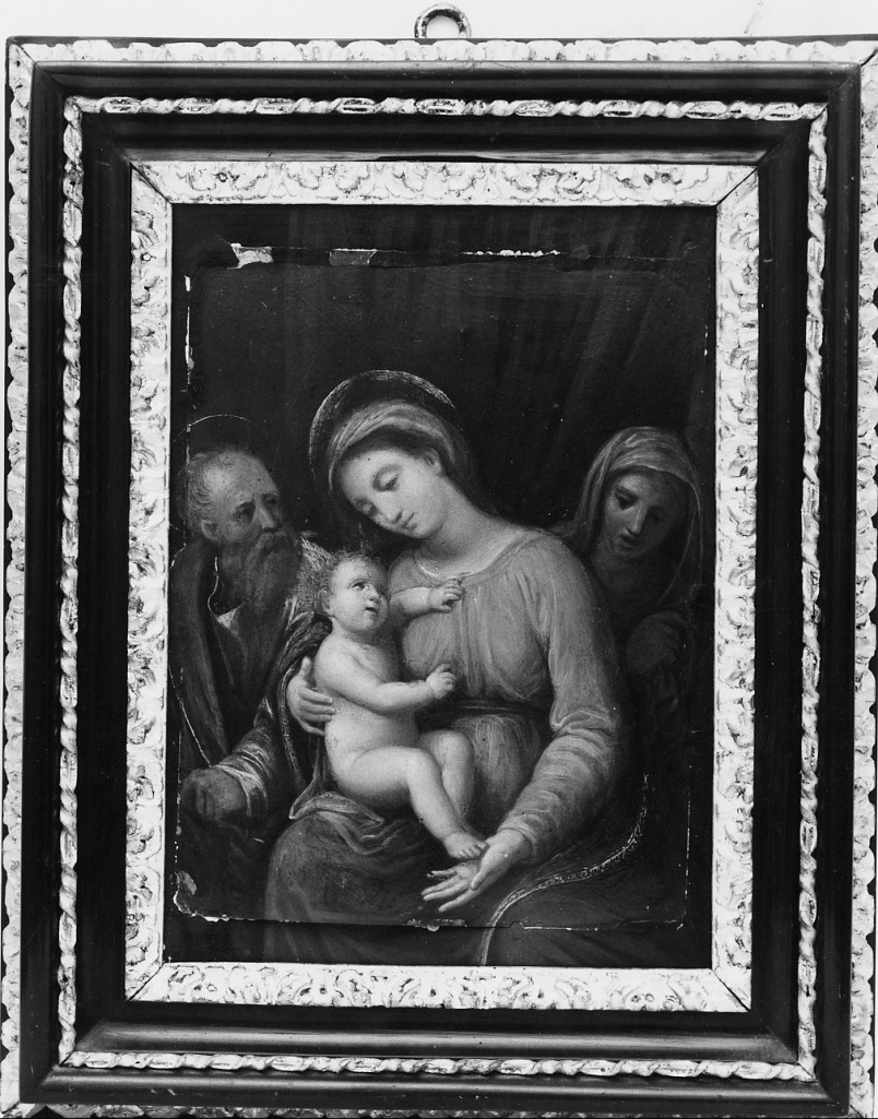 Madonna con Bambino, San Giuseppe e Sant'Anna (dipinto) - ambito Italia centrale (fine/inizio secc. XVII/ XVIII)