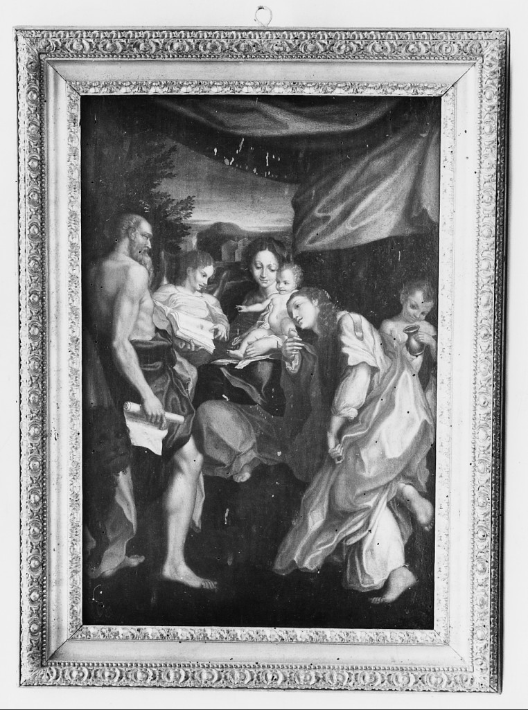Il Giorno, Madonna con Bambino, San Girolamo e Maria Maddalena (dipinto) - ambito Italia centrale (secc. XVIII/ XIX)