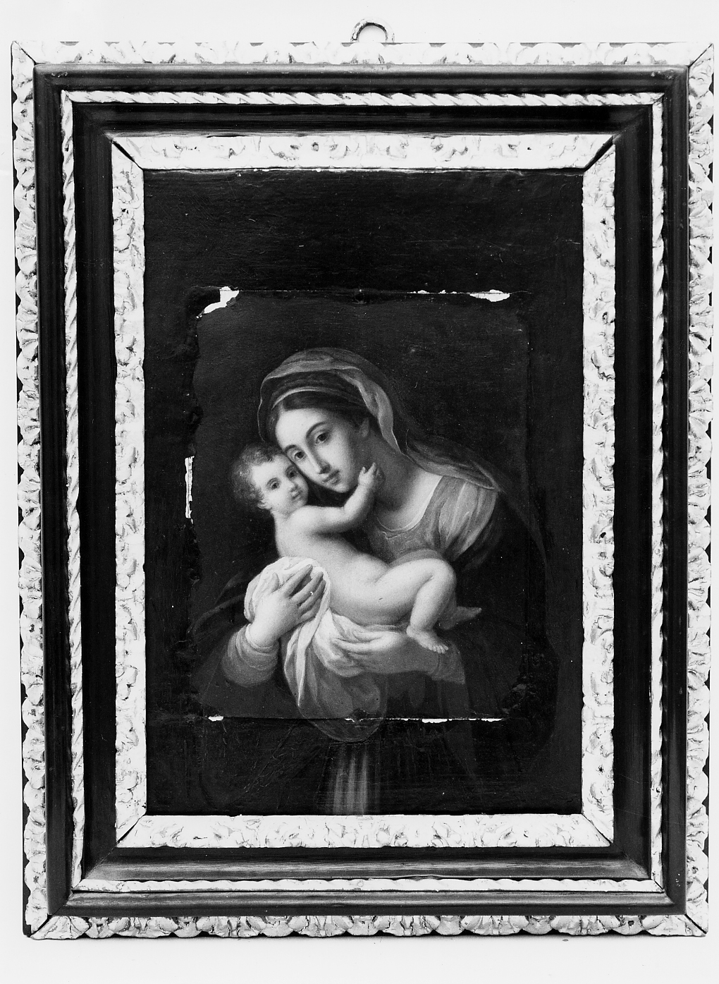 Madonna con Bambino (dipinto) di De Matteis Paolo (attribuito) (fine sec. XVIII)