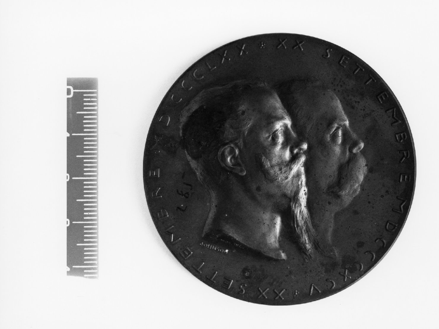 medaglia di Ferraresi Francesco, Johnson Stefano (sec. XIX)