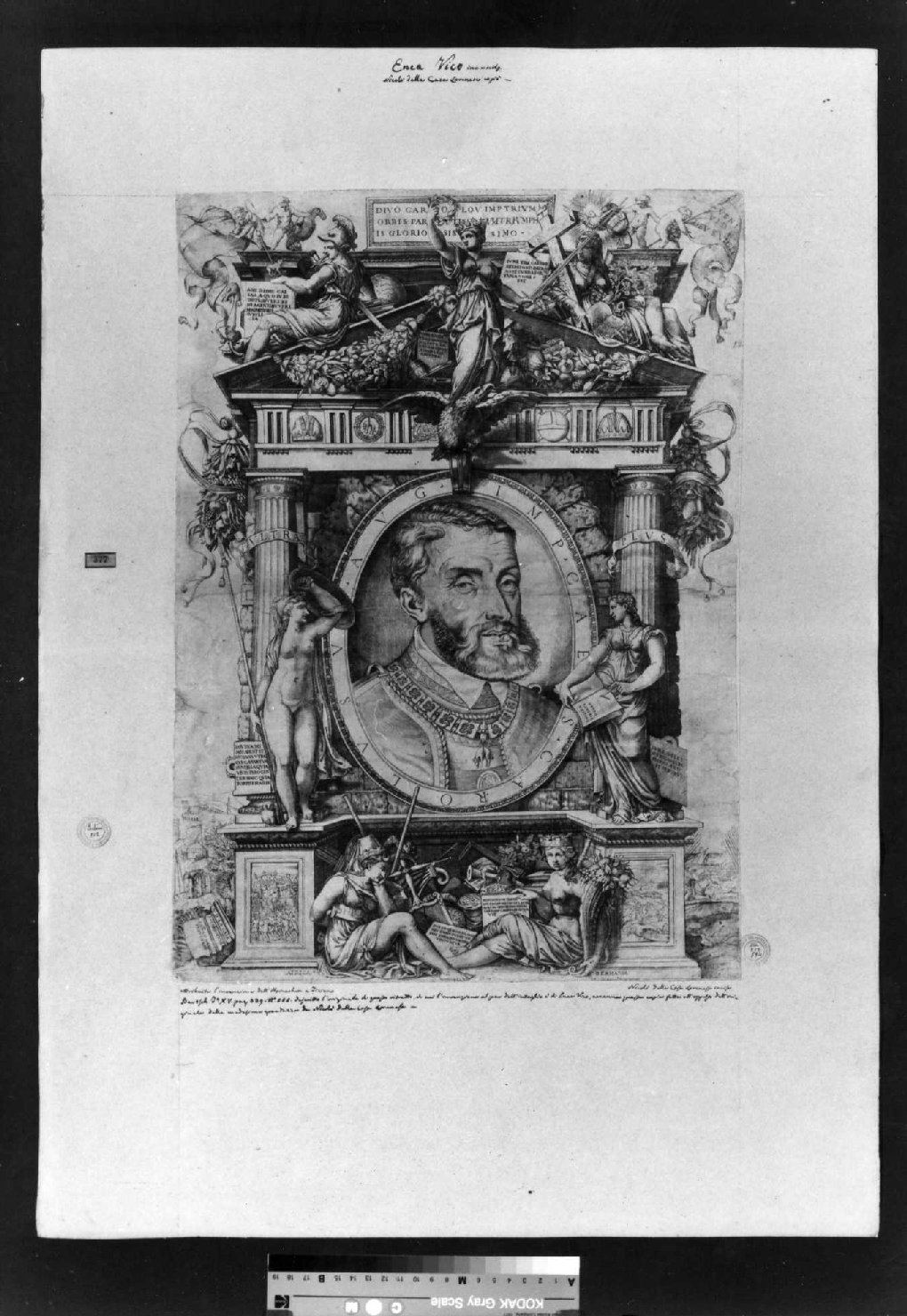 Amazzonomachia (stampa smarginata) di Casa Nicolò della, Vico Enea (sec. XVI)