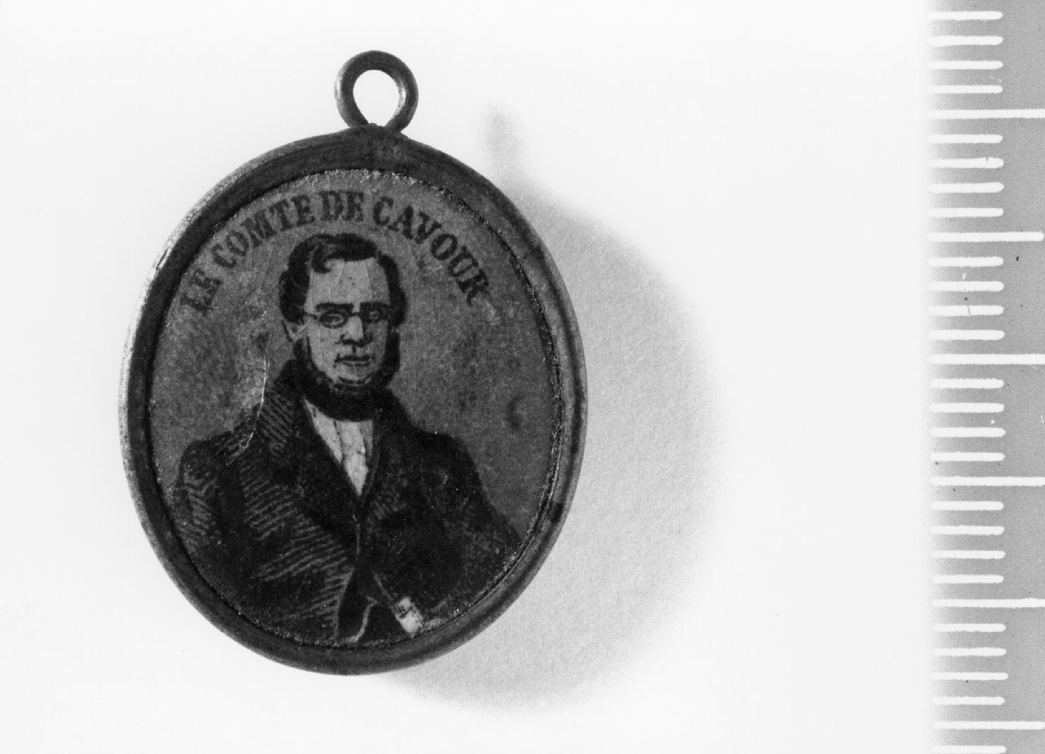 Camillo Benso di Cavour (medaglia) - bottega italiana (sec. XIX)