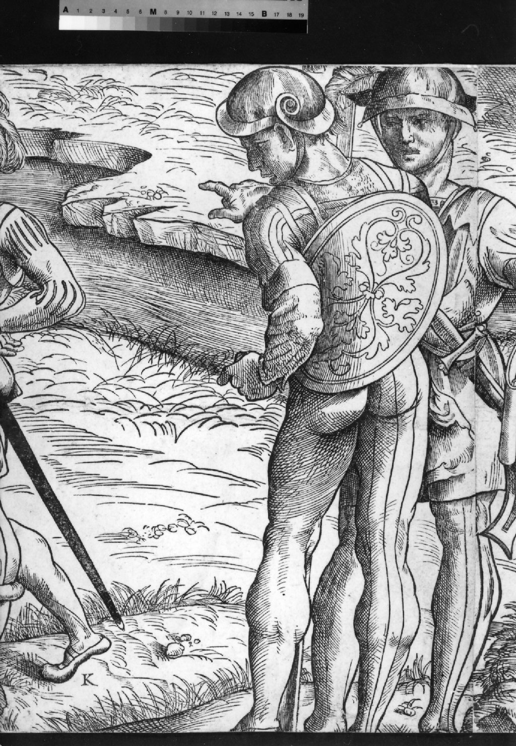 battaglia di Ravenna (stampa, stampa composita) di Monogrammista 'K' (sec. XVI)