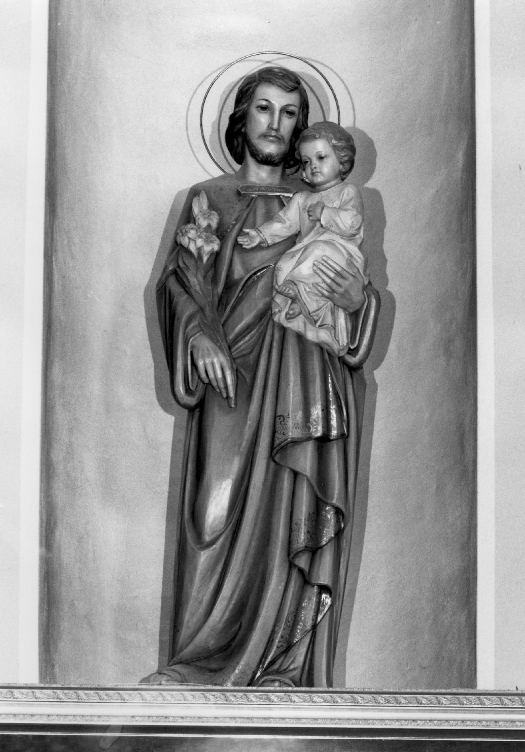 San Giuseppe e Gesù Bambino (scultura) - ambito veronese (sec. XX)
