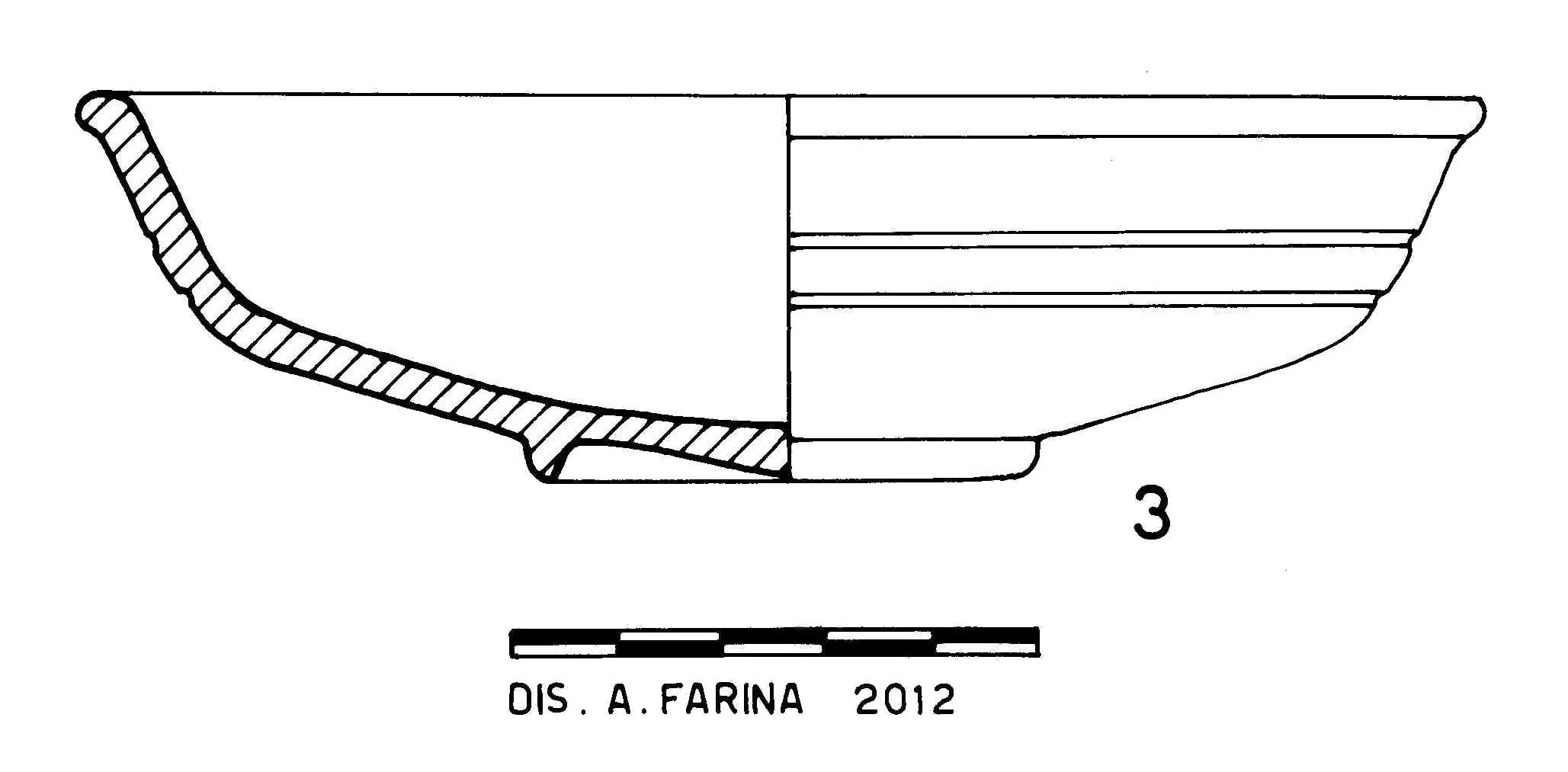 Coppa carenata. atlante xiv, 12, p.27 lamboglia 2c hayes 9b, n.24
