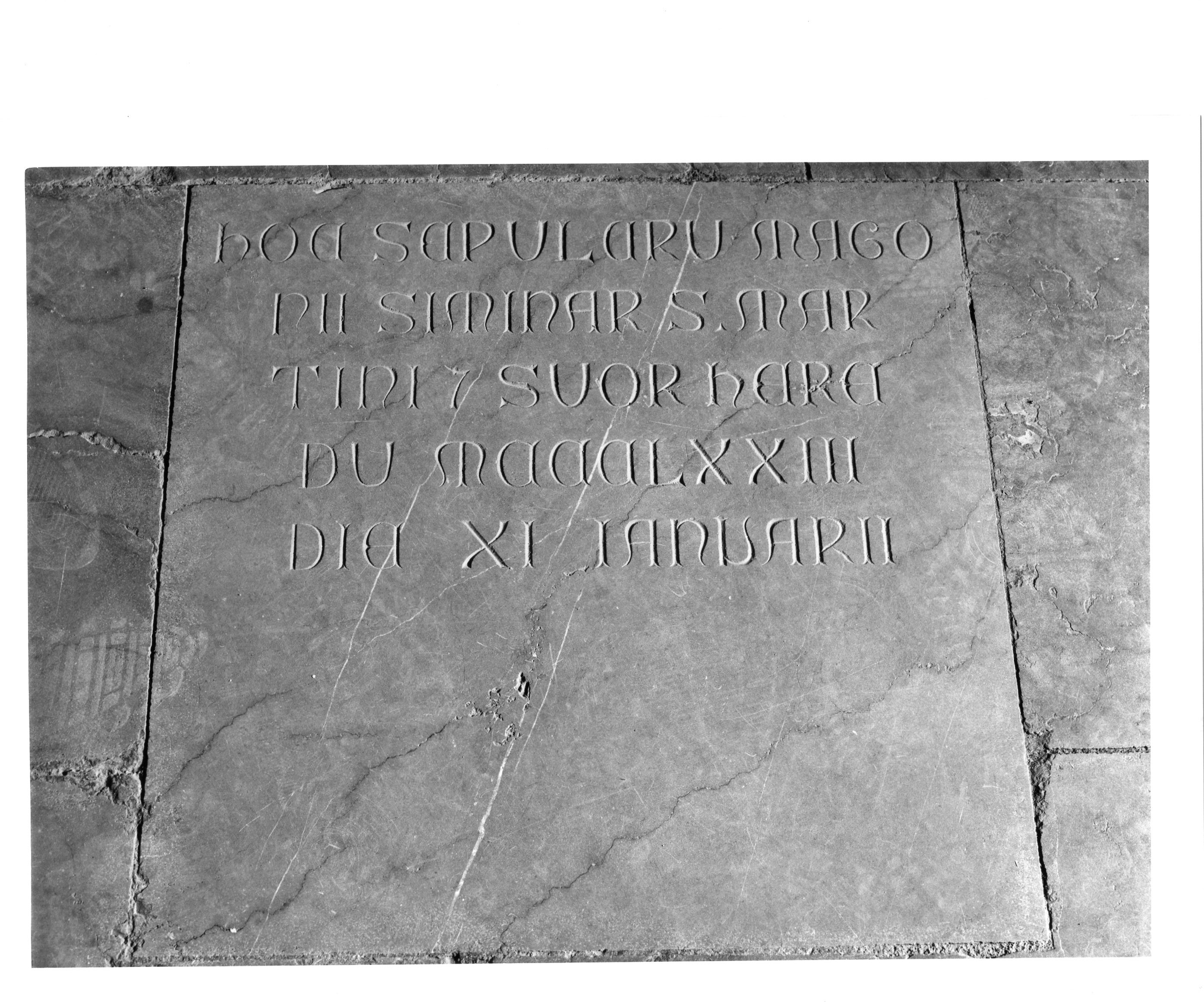 lapide tombale, opera isolata - ambito orvietano (sec. XIV)