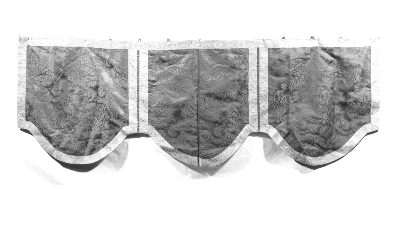 soggetto assente (baldacchino - a cielo fluttuante, insieme) - manifattura Italia centrale (secc. XVII/ XVIII)