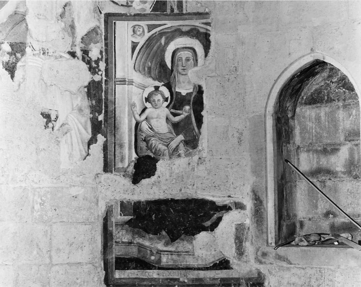 Madonna in trono con Bambino (dipinto, elemento d'insieme) - ambito Italia centrale (sec. XV)