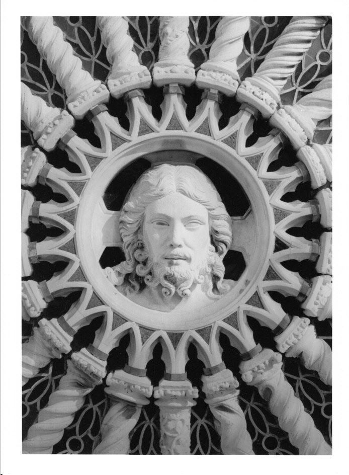 volto di Cristo (rilievo, elemento d'insieme) di Andrea di Cione detto Orcagna (attribuito) (sec. XIV)