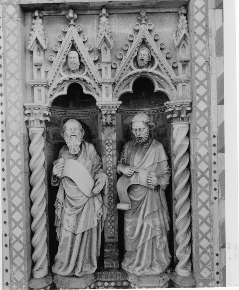 profeta (statua, elemento d'insieme) - bottega fiorentina (fine/ inizio secc. XIV/ XV)