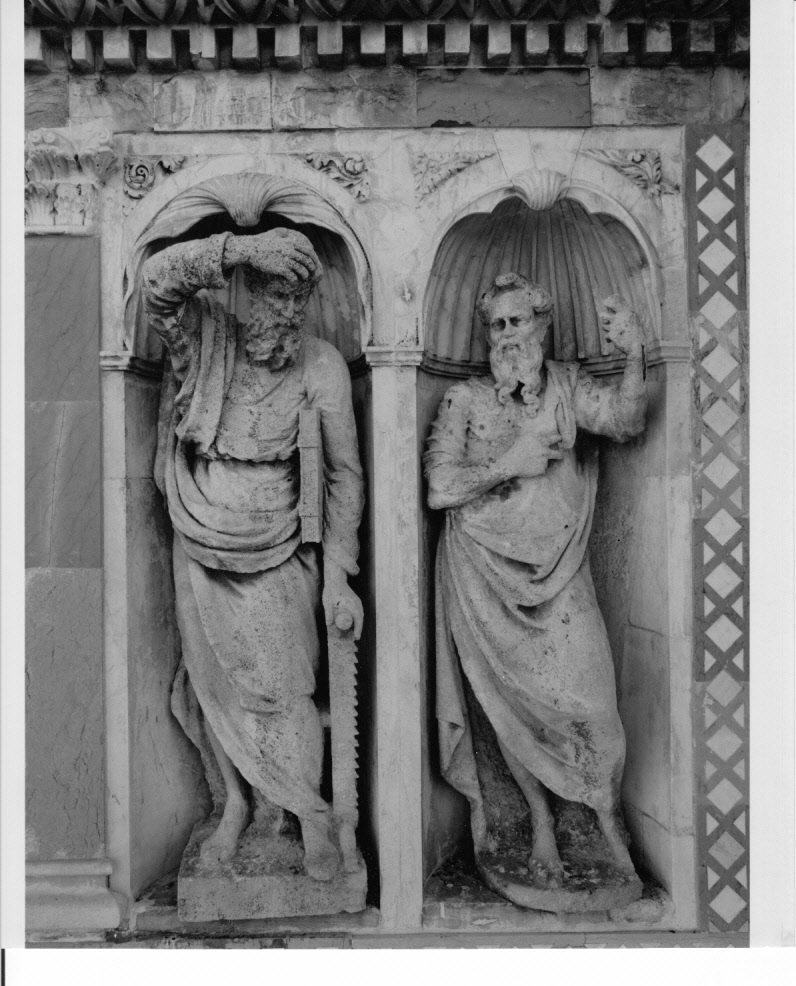 Apostolo (statua, elemento d'insieme) di Toti Fabiano (attribuito) (sec. XVI)