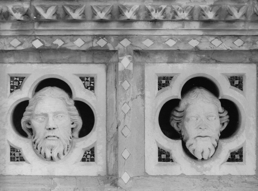 testa di Santo (scultura, elemento d'insieme) - bottega fiorentina (fine/ inizio secc. XIV/ XV)