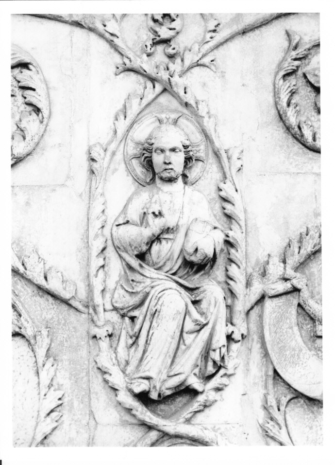 Cristo (rilievo, elemento d'insieme) di Ramo di Paganello (bottega) (sec. XIV)