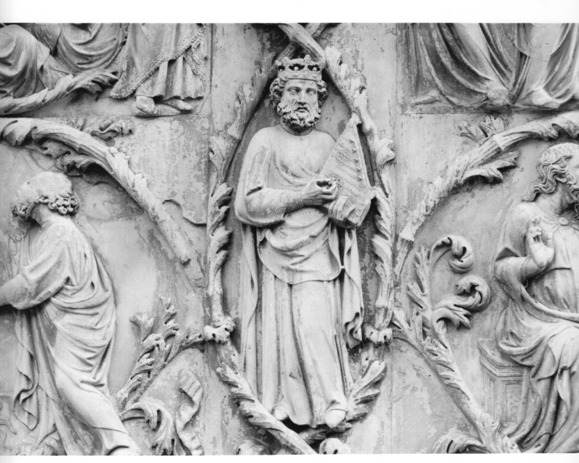 David (rilievo, elemento d'insieme) di Ramo di Paganello (attribuito) (sec. XIV)