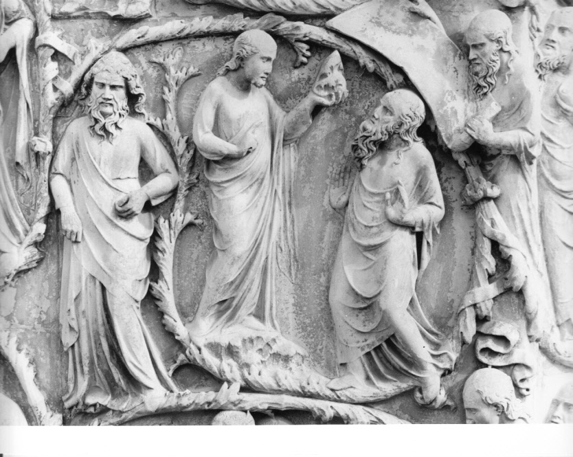 scena biblica (rilievo, elemento d'insieme) di Ramo di Paganello (bottega) (sec. XIV)