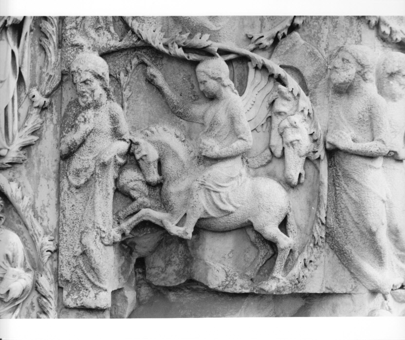 scena biblica (rilievo, elemento d'insieme) di Ramo di Paganello (bottega) (sec. XIV)