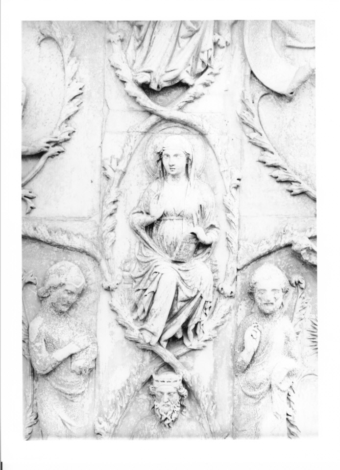 Madonna (rilievo, elemento d'insieme) di Ramo di Paganello (bottega) (sec. XIV)