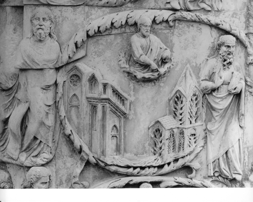 scena biblica (rilievo, elemento d'insieme) di Ramo di Paganello (bottega) (sec. XIV)