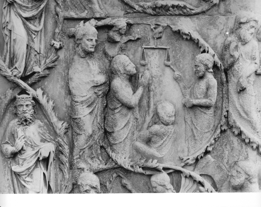 scena biblica (rilievo, elemento d'insieme) di Ramo di Paganello (bottega) (sec. XIV)