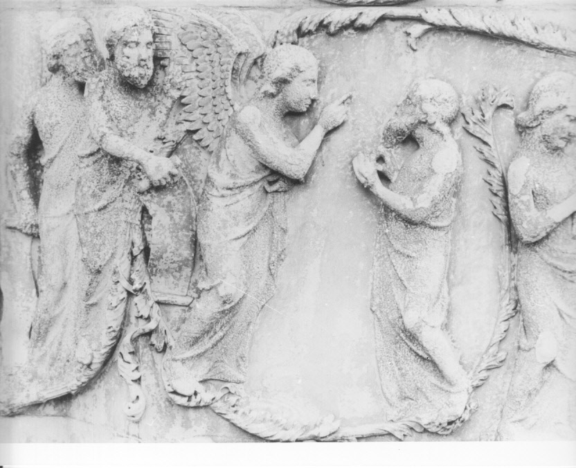 scena biblica (rilievo, elemento d'insieme) di Ramo di Paganello (bottega) (sec. XIV)