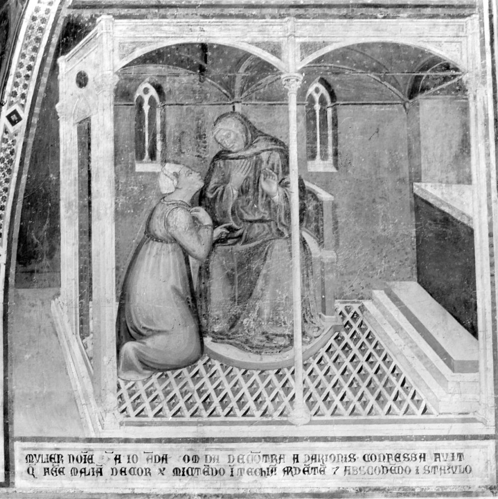 miracolo eucaristico di Offida (dipinto, elemento d'insieme) di Ugolino di Prete Ilario (e aiuti) (sec. XIV)