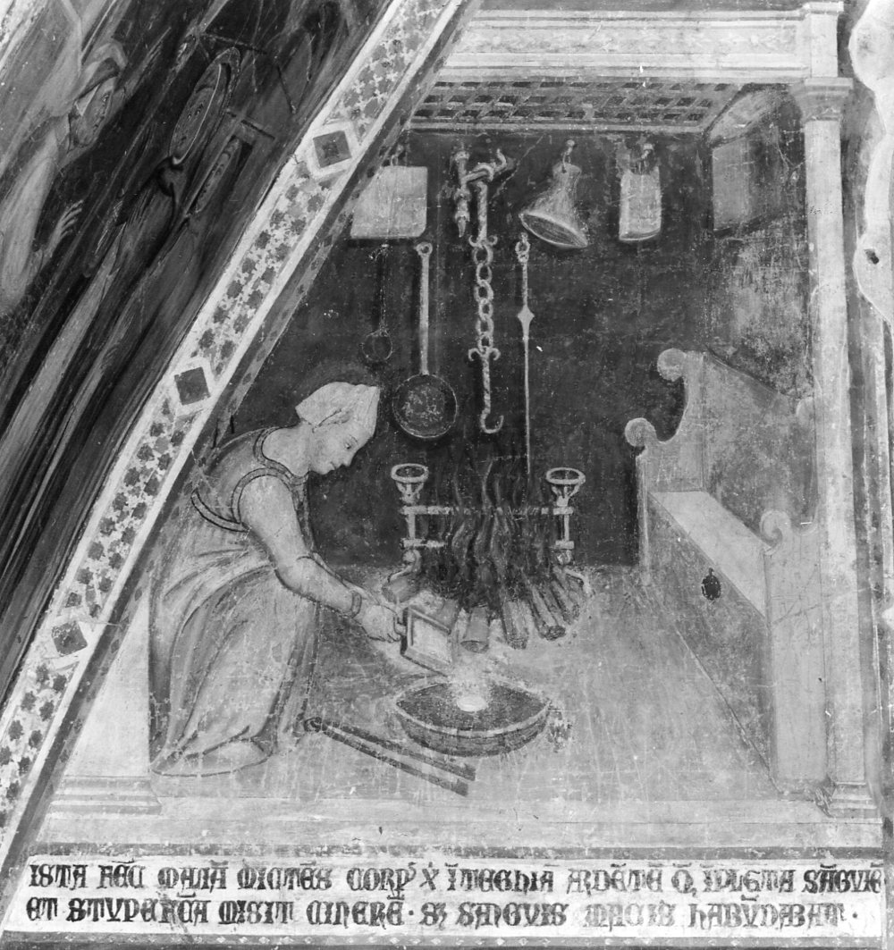 miracolo eucaristico di Offida (dipinto, elemento d'insieme) di Ugolino di Prete Ilario (e aiuti) (sec. XIV)