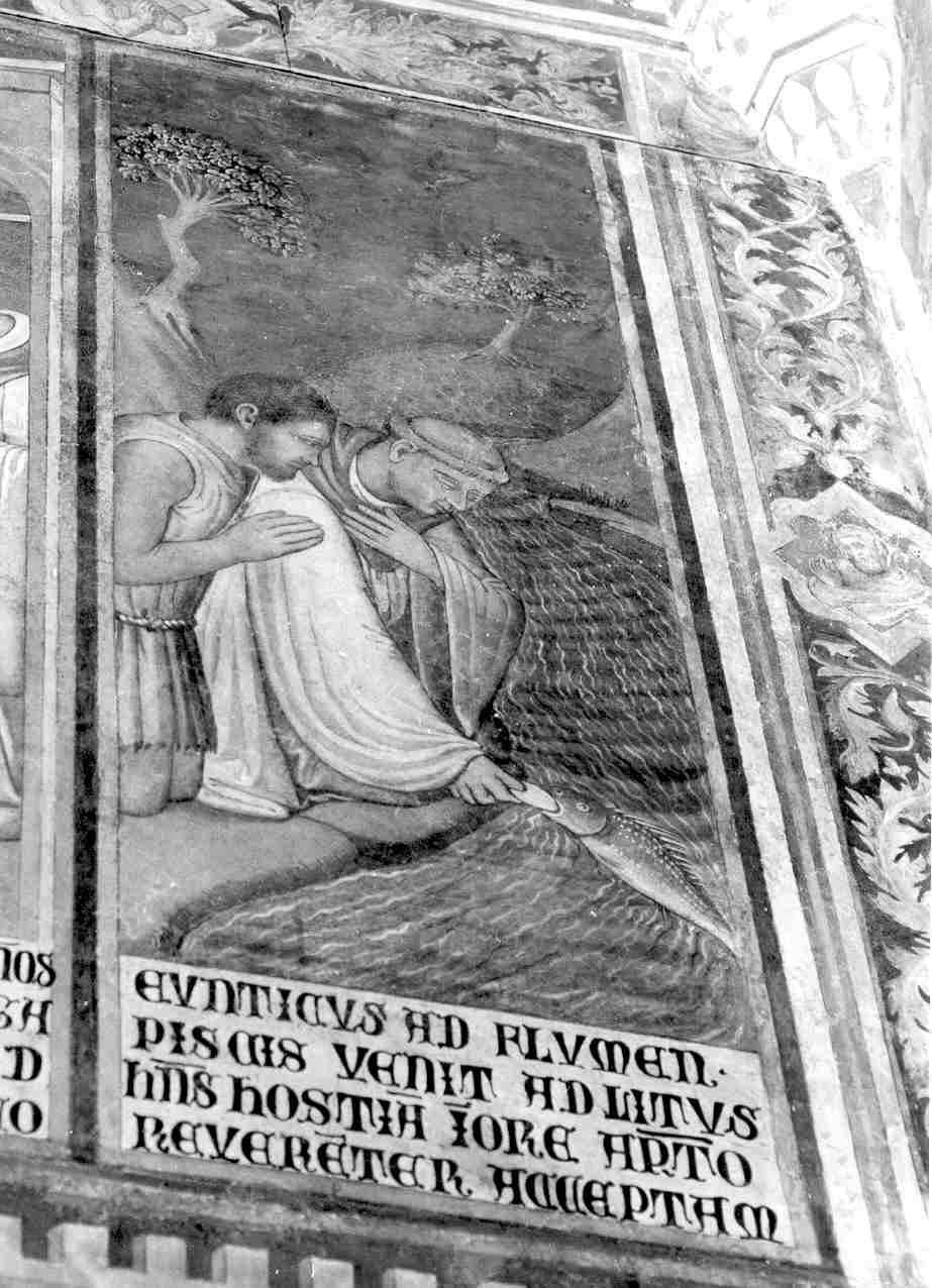 miracolo eucaristico del pescatore (dipinto, elemento d'insieme) di Ugolino di Prete Ilario (e aiuti) (sec. XIV)