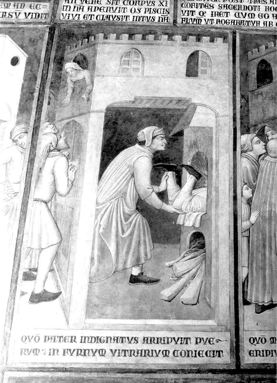 miracolo eucaristico del fanciullo ebreo (dipinto, elemento d'insieme) di Ugolino di Prete Ilario (e aiuti) (sec. XIV)