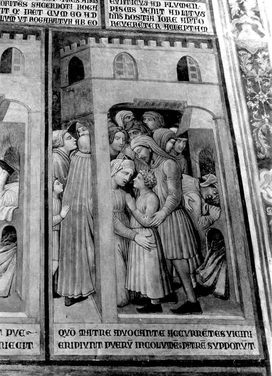 miracolo eucaristico del fanciullo ebreo (dipinto, elemento d'insieme) di Ugolino di Prete Ilario (e aiuti) (sec. XIV)