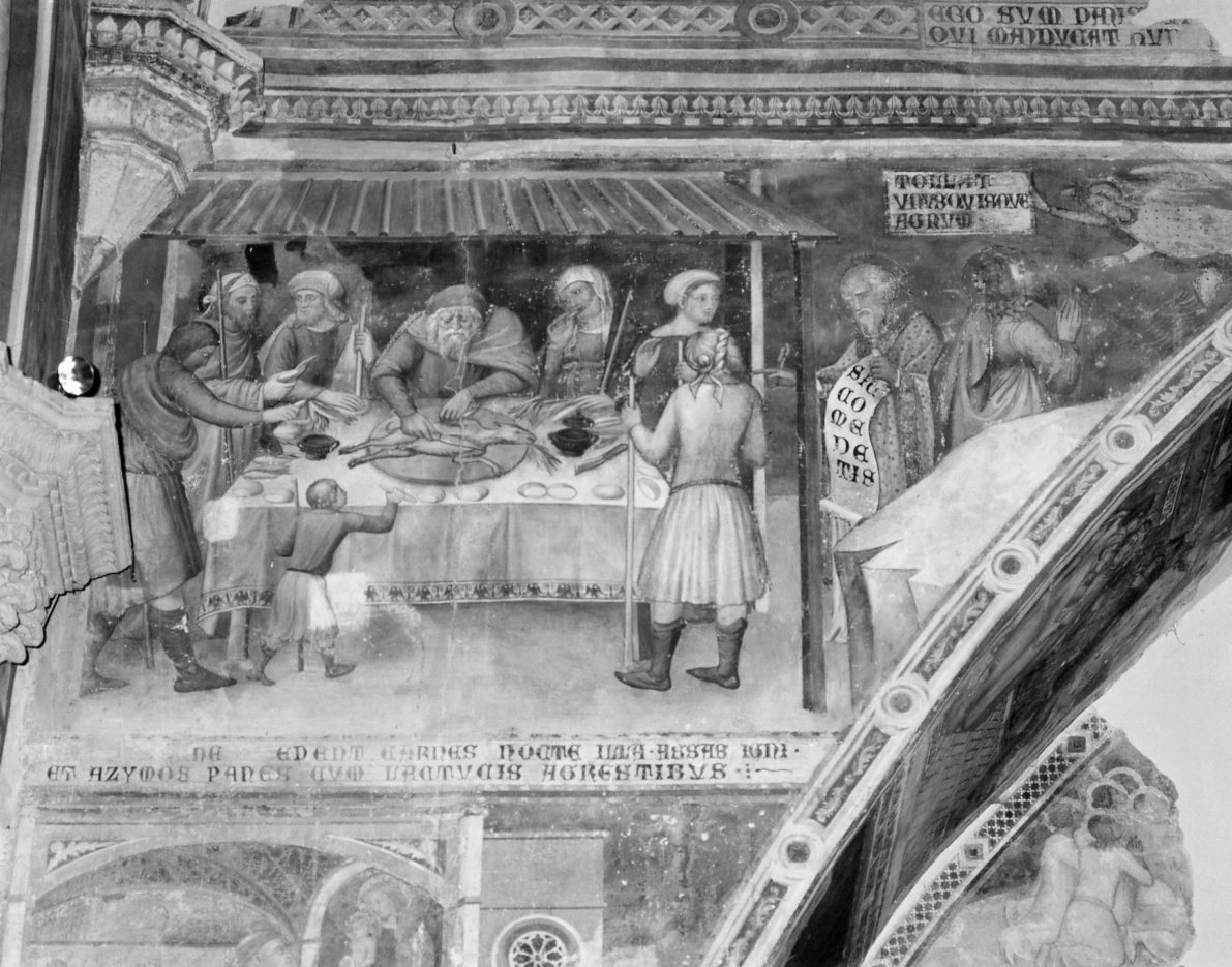 Pasqua degli ebrei (dipinto, elemento d'insieme) di Ugolino di Prete Ilario (e aiuti) (sec. XIV)