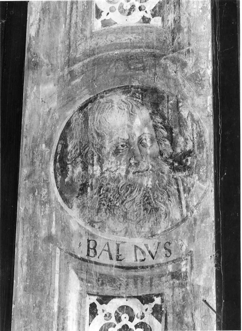 figura maschile (dipinto, complesso decorativo) di Signorelli Luca (bottega) (sec. XVI)