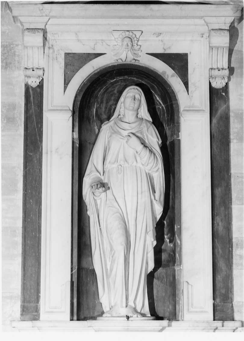 Vergine (statua, insieme) di Sinibaldi Raffaello detto Raffaello da Montelupo (attribuito) (sec. XVI)