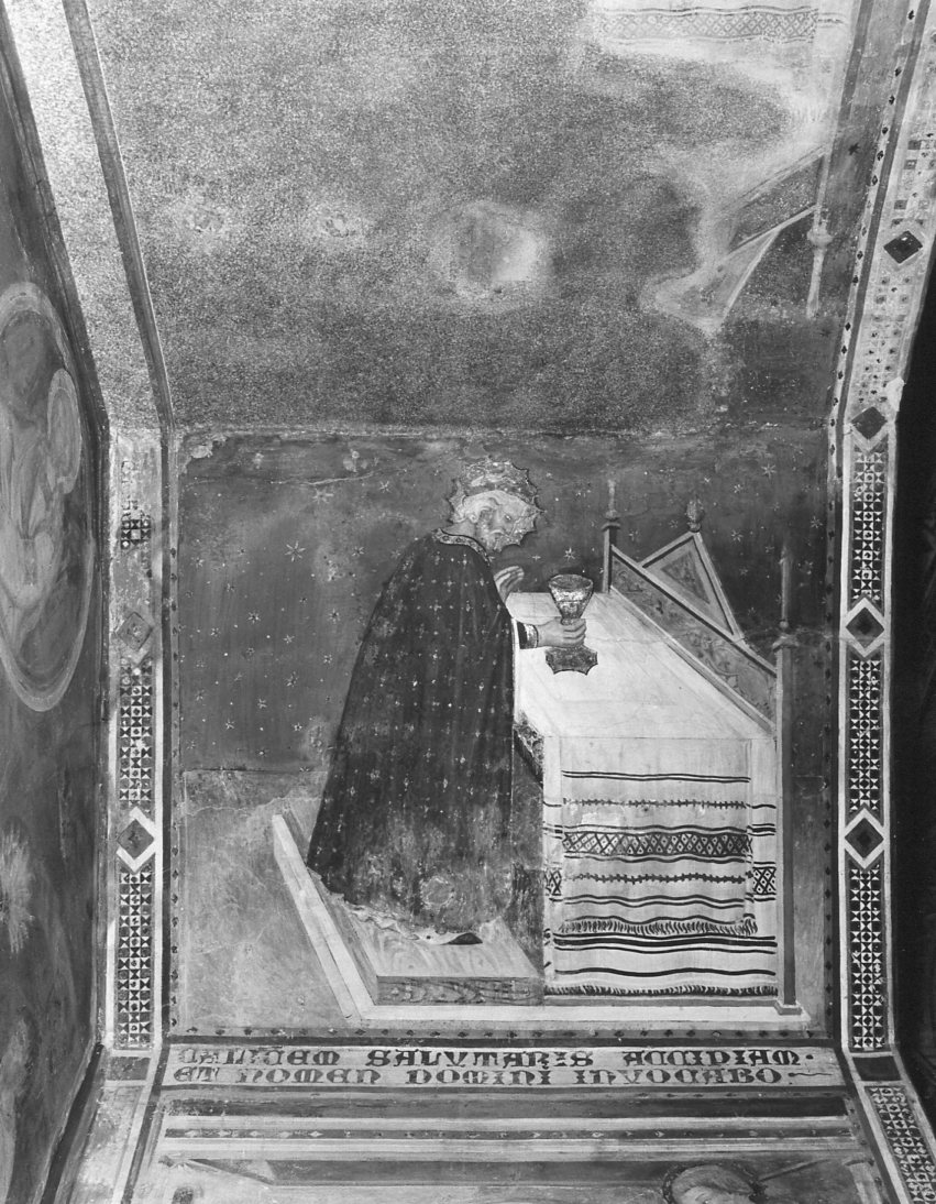 David e il calice eucaristico (dipinto, elemento d'insieme) di Ugolino di Prete Ilario (e aiuti) (sec. XIV)