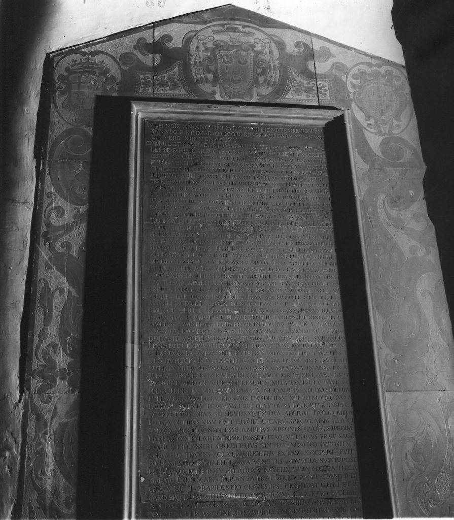 lapide, opera isolata di Fanciulli Felice (sec. XVII)