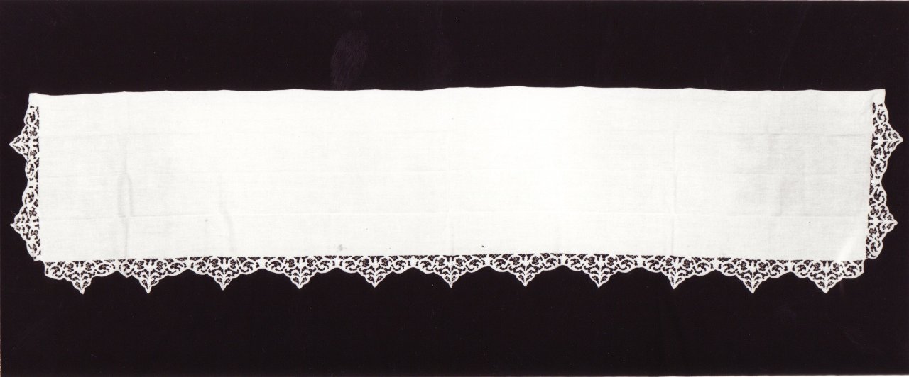 tovaglia d'altare - manifattura italiana (fine/ inizio sec. XIX)
