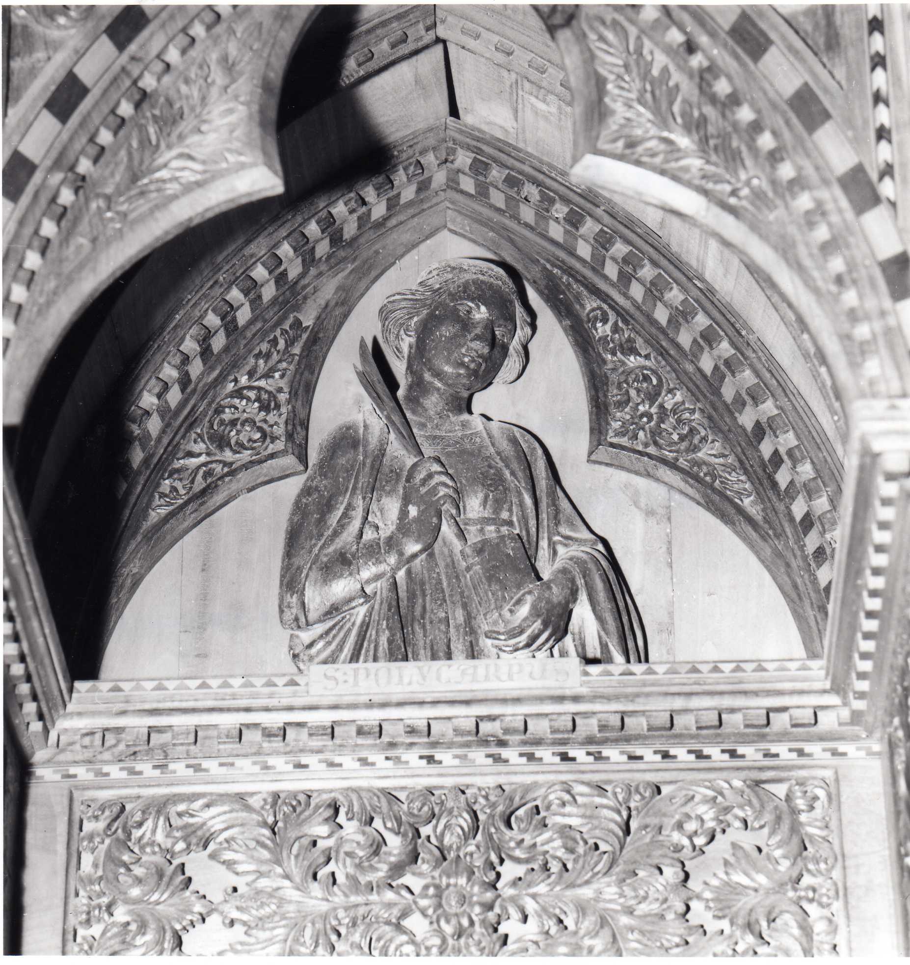 Santa Giuliana Vergine e Martire (scultura - altorilievo, complesso decorativo) - ambito dell'Italia centrale (metà XIV)