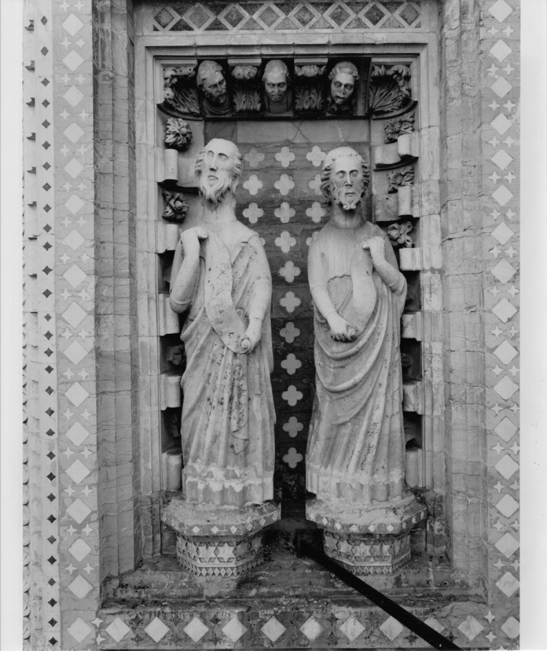 profeta (statua, elemento d'insieme) - bottega senese (sec. XIV)