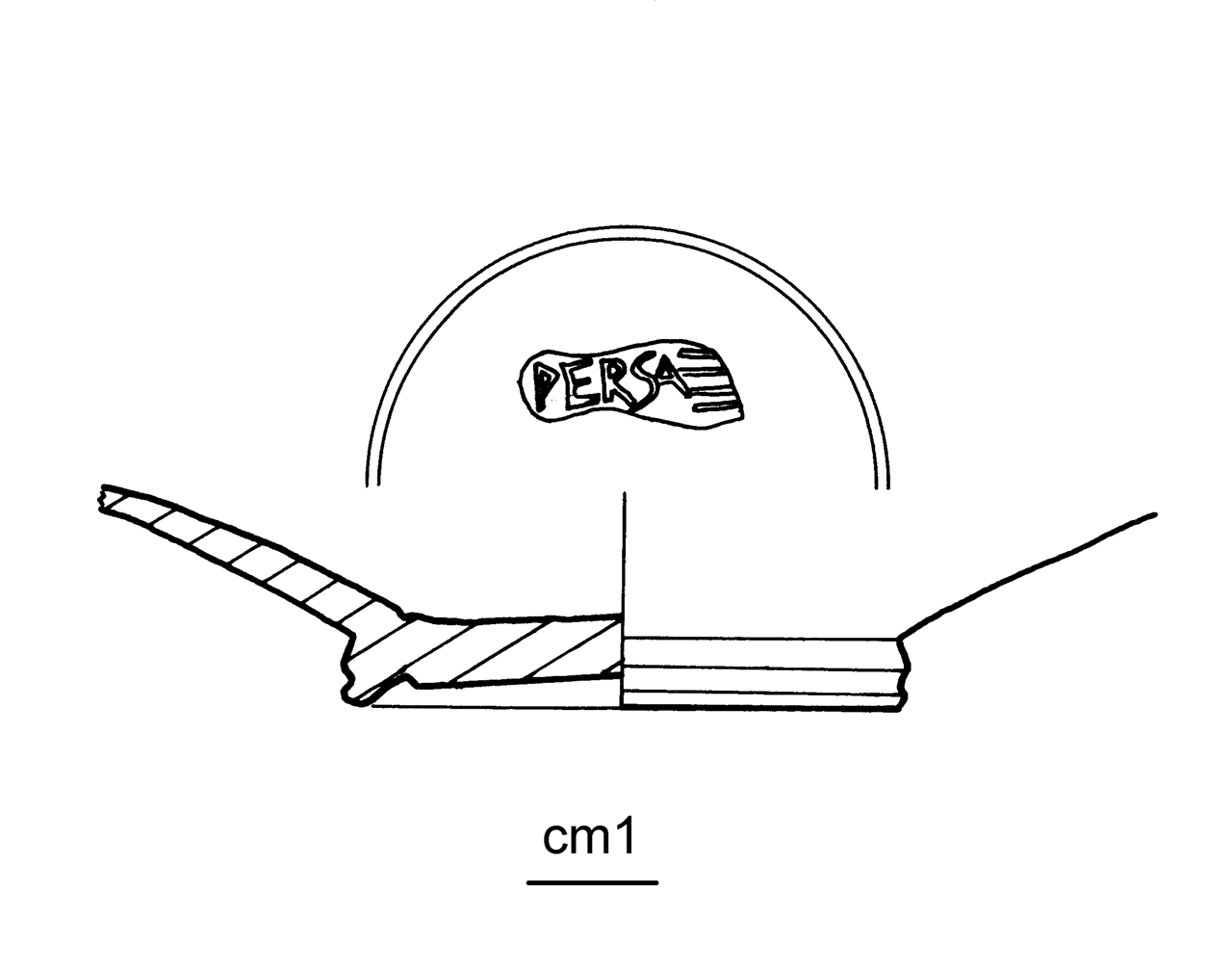 coppa, Ritterling 5 - produzione aretina (inizio sec. I d.C)