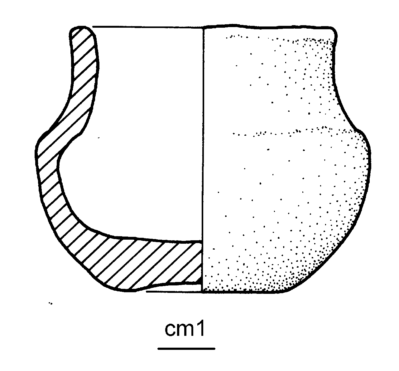 vaso miniaturizzato - cultura ligure dell'età del Ferro (media età del Ferro)