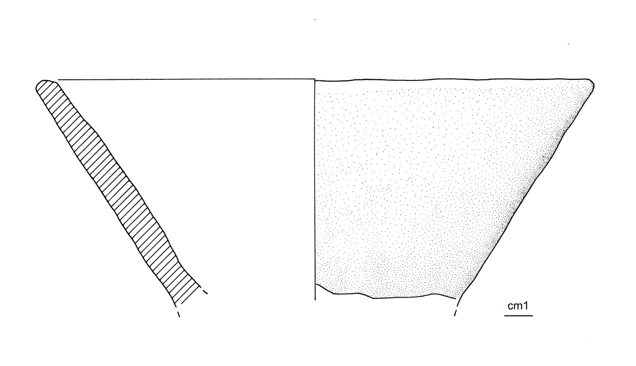 scodella troncoconica - cultura ligure dell'età del Ferro (media età del Ferro)