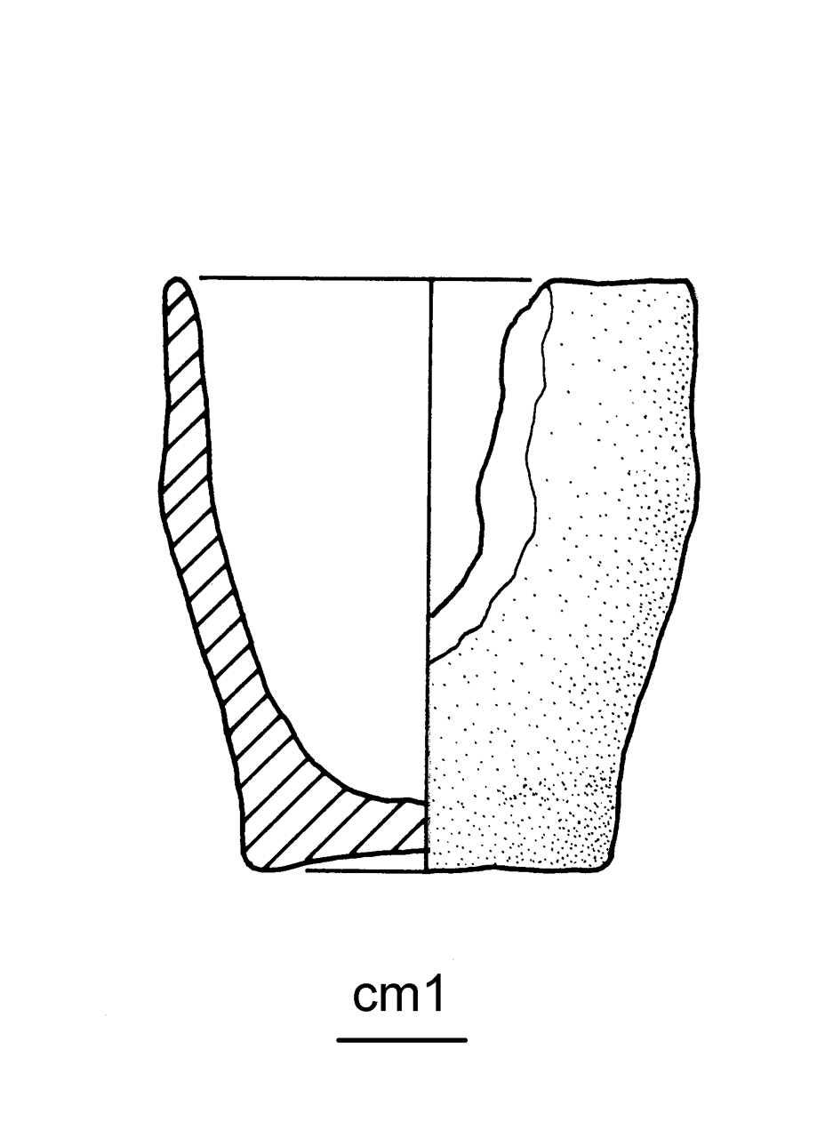 vaso miniaturizzato - cultura ligure dell'età del Ferro (media età del Ferro)