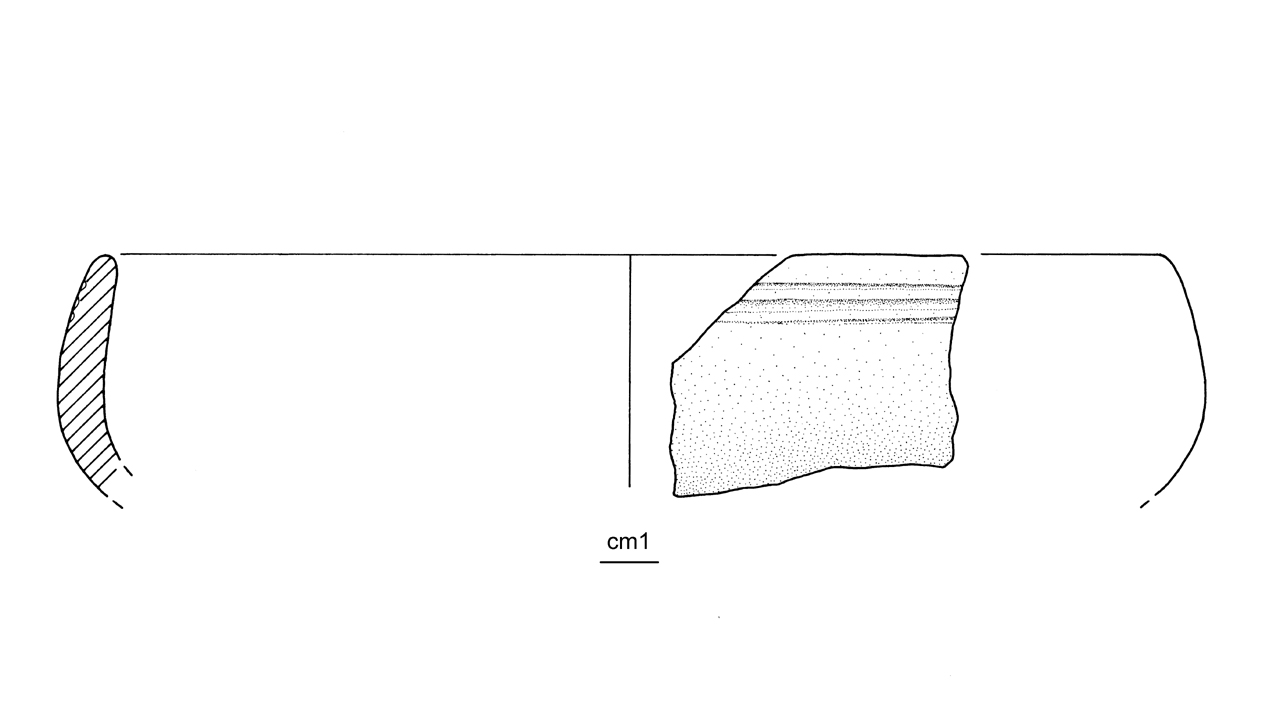 scodella ad orlo rientrante - cultura ligure dell'età del Ferro (media età del Ferro)