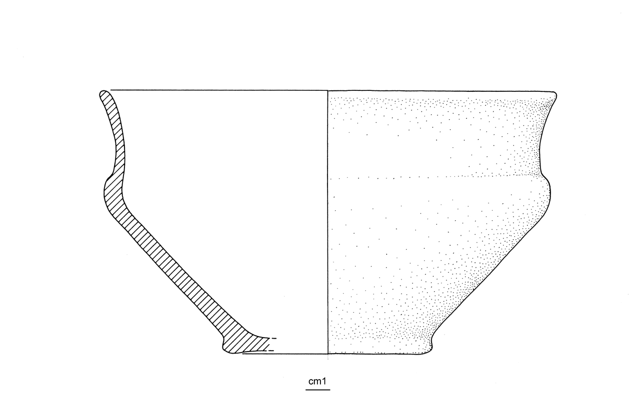 scodella carenata - cultura ligure dell'età del Ferro (inizio/ metà VI-V a.C)