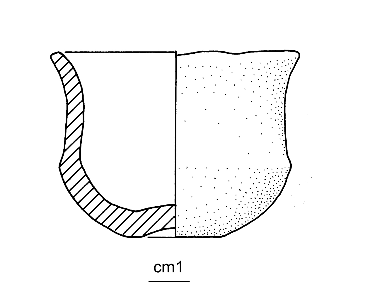 bicchiere carenato - cultura ligure dell'età del Ferro (inizio/ metà VI-V a.C)