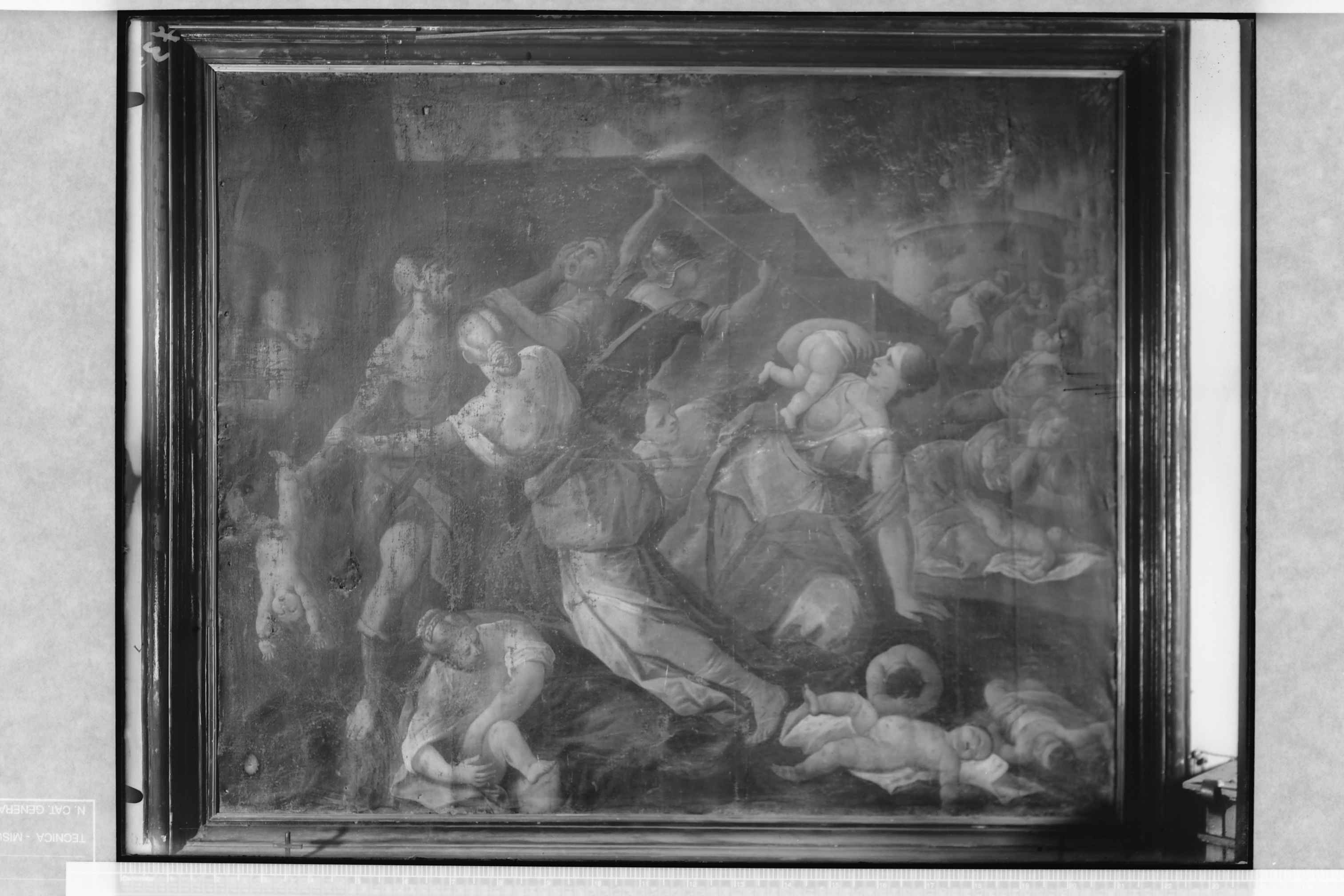 Trani(BA)-Chiesa di S. Rocco. Dipinto su tela (negativo) di Ceccato (secondo quarto XX)