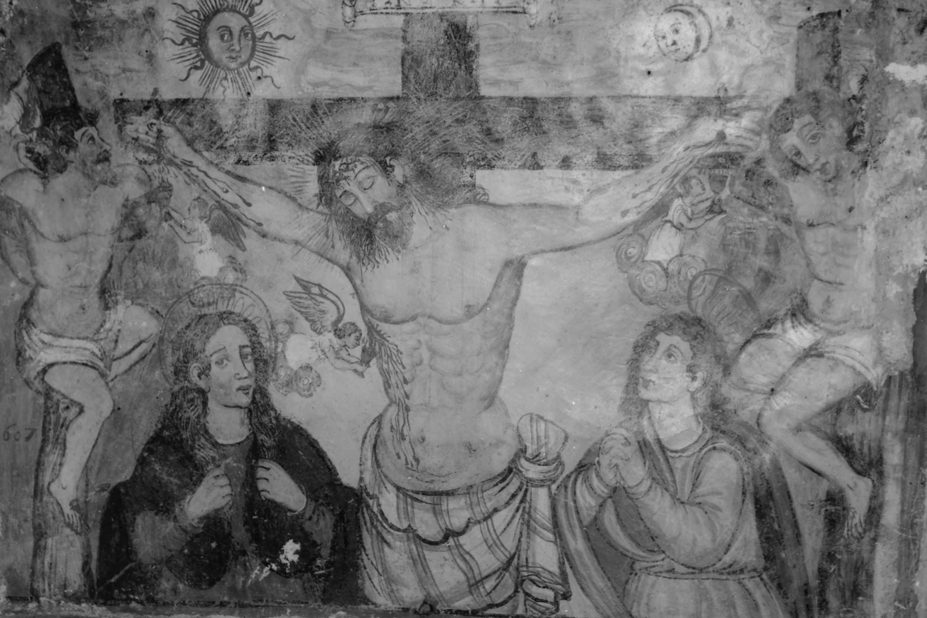 UGENTO (LE) - Cripta del Crocifisso (negativo) di Ceccato, A (secondo quarto XX)