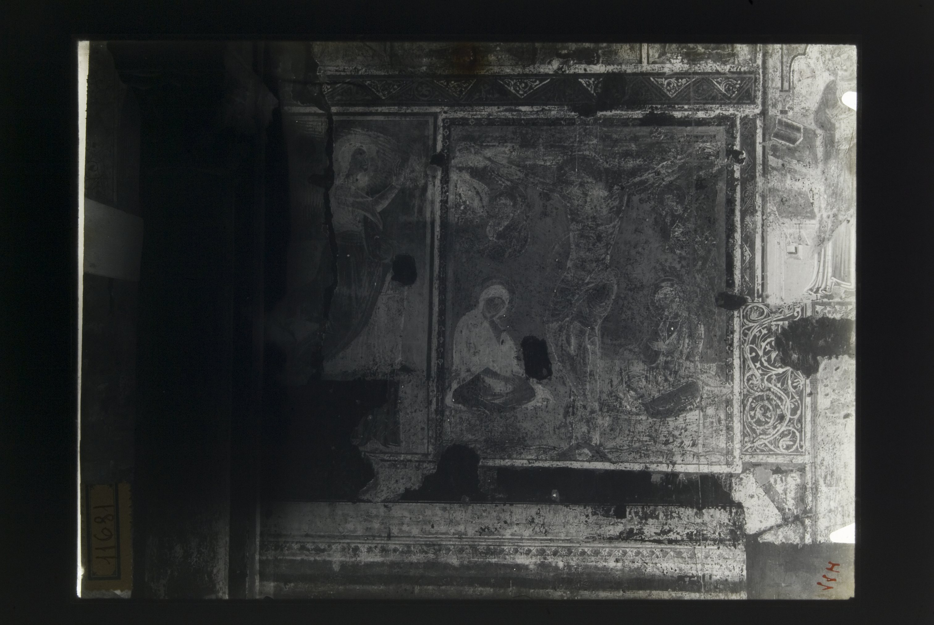 Brindisi, chiesa di Santa Maria del Casale: affreschi nella parte meridionale del transetto (negativo) di Villani (secondo quarto XX)