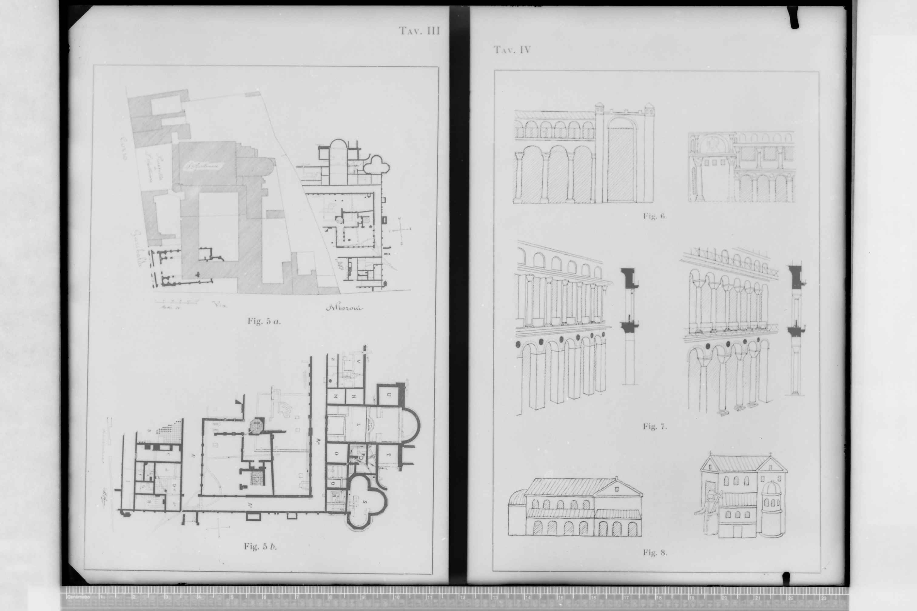 Dal libro di Enyar DYGGVE:"Ravennatum Palatium Sacrum: La Basilica Ipetrale per Cerimonie: Studii sull'Architettura dei Palazzi della Tarda Antichità" (?) (negativo) di Croce, Umberto (terzo quarto XX)