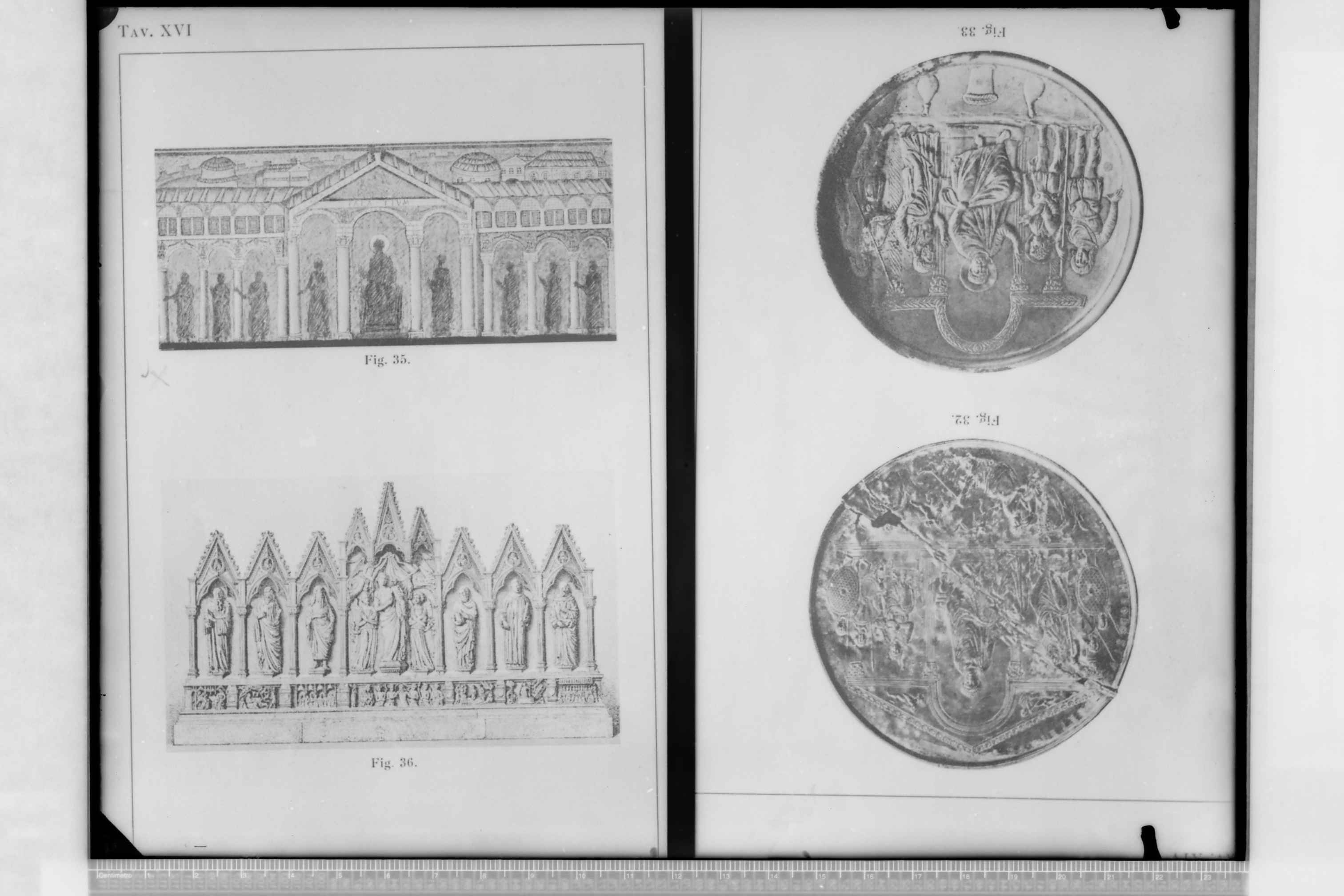 Dal libro di Ejnar DYGGVE: "Ravvenatum Palatium Sacrum: La Basilica Ipetrale per Cerimonie: Studii sull'Architettura dei Palazzi della Tarda Antichità"(?) (negativo) di Croce, Umberto (terzo quarto XX)